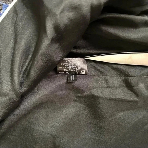 RARE BARBARA BUI MESH JACKET in BLUE LEOPARD Size M - Picture 15 of 16